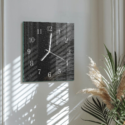 Cuadrado reloj cuadrado Gotas de agua