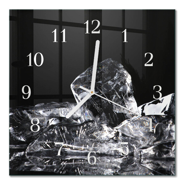 Cuadrado reloj de pared Cubitos de hielo