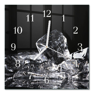 Cuadrado reloj de pared Cubitos de hielo