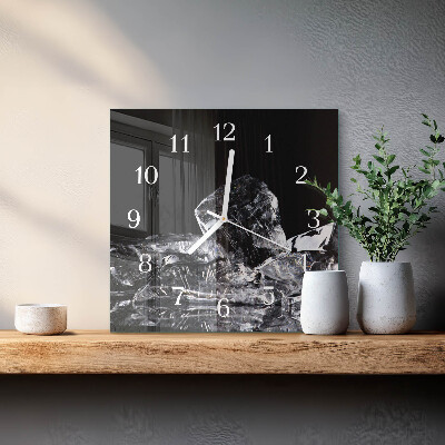 Cuadrado reloj de pared Cubitos de hielo
