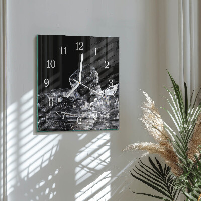 Cuadrado reloj de pared Cubitos de hielo