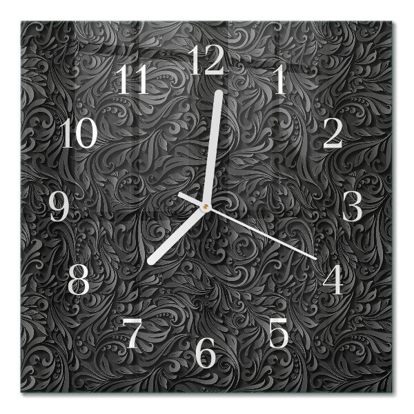 Cuadrado reloj de pared de cristal Patrón