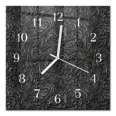 Cuadrado reloj de pared de cristal Patrón