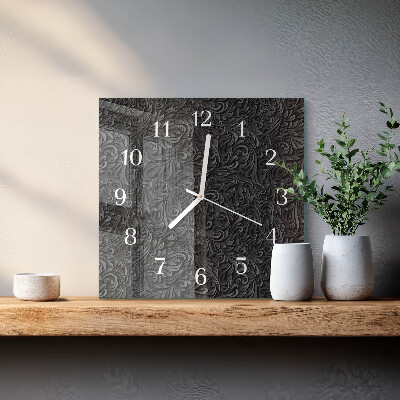 Cuadrado reloj de pared de cristal Patrón