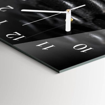 Cuadrado reloj de pared Piedras zen