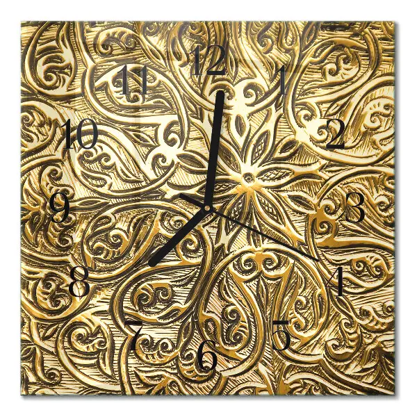 Cuadrado reloj de vidrio Mosaico