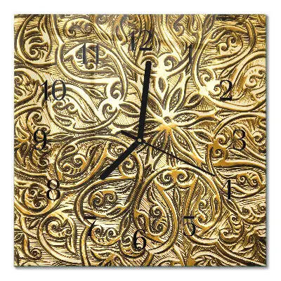 Cuadrado reloj de vidrio Mosaico