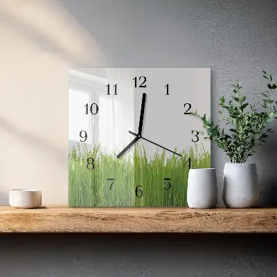 Reloj de pared cuadrado Arte floral