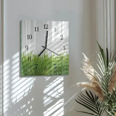 Reloj de pared cuadrado Arte floral