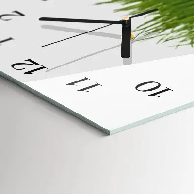 Reloj de pared cuadrado Arte floral