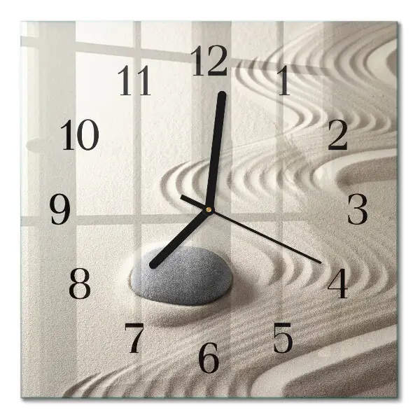 Cuadrado reloj de vidrio Arena de piedra