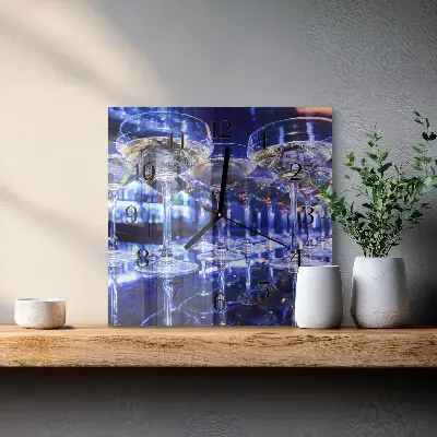 Reloj de pared cuadrado Anteojos