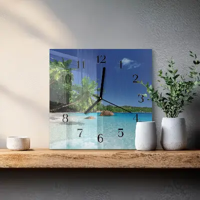Reloj cuadrado Isla de las palmeras