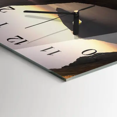 Reloj de pared cuadrado Montaña oceánica