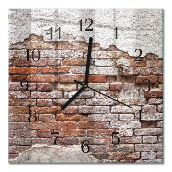 Cuadrado reloj de vidrio Ladrillo