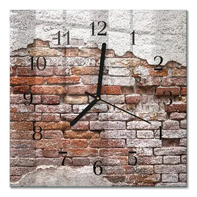Cuadrado reloj de vidrio Ladrillo
