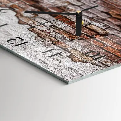 Cuadrado reloj de vidrio Ladrillo