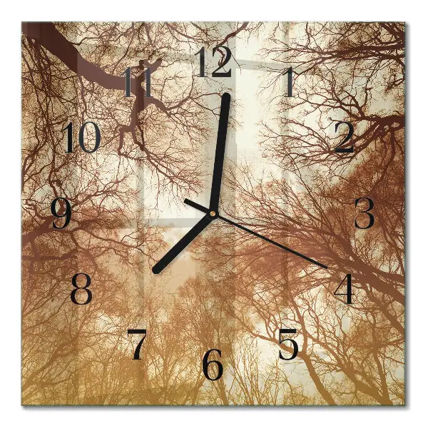Reloj cuadrado Copas de árboles