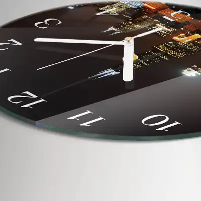 Redondo reloj redondo pared Horizonte nocturno