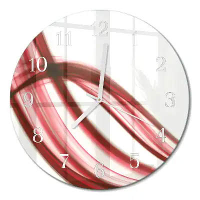 Redondo reloj de pared Líneas abstractas