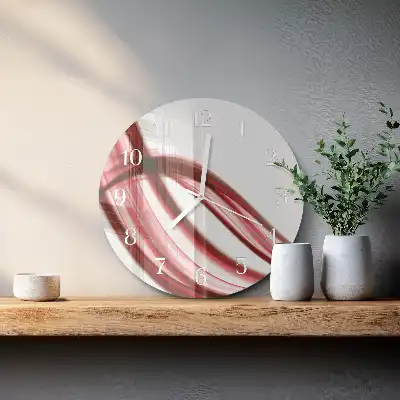 Redondo reloj de pared Líneas abstractas