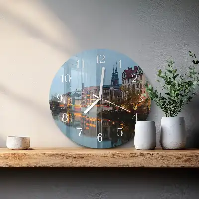 Redondo reloj de pared moderno Casco antiguo