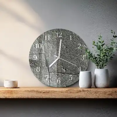 Redondo reloj de pared moderno Piedra natural