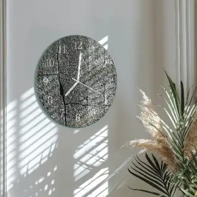 Redondo reloj de pared moderno Piedra natural