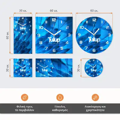 Reloj de cristal redondo Granos de café