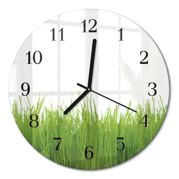 Reloj de pared moderno redondo Arte floral