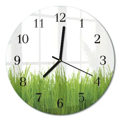 Reloj de pared moderno redondo Arte floral