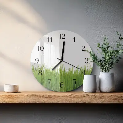 Reloj de pared moderno redondo Arte floral