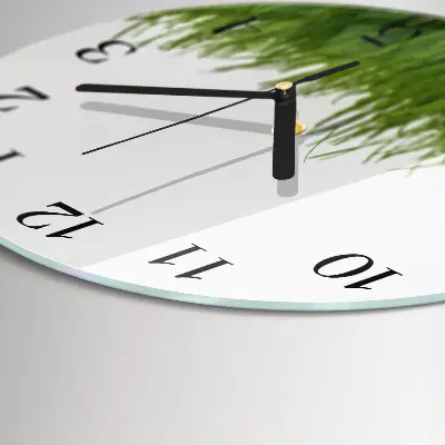 Reloj de pared moderno redondo Arte floral