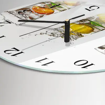 Reloj de pared redondo Vasos de fruta