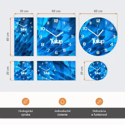 Reloj de pared redondo Vasos de fruta