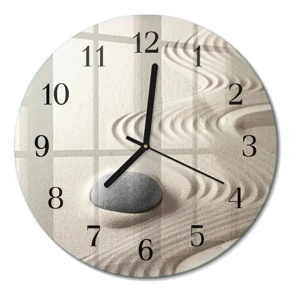 Reloj redondo pared Arena de piedra