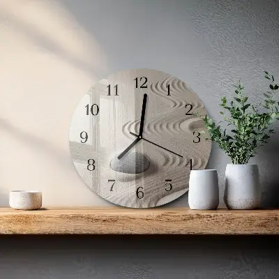 Reloj redondo pared Arena de piedra