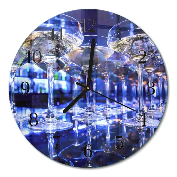 Reloj de pared moderno redondo Anteojos