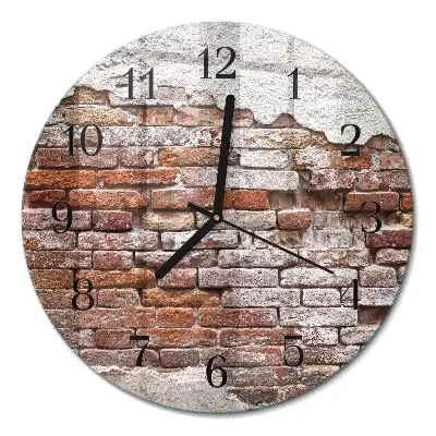 Reloj redondo pared Ladrillo