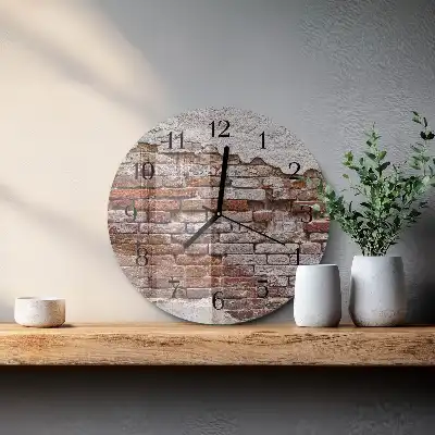 Reloj redondo pared Ladrillo