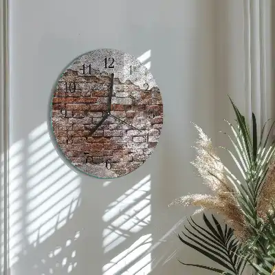 Reloj redondo pared Ladrillo