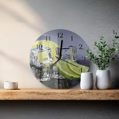 Reloj de pared moderno redondo Frutas cítricas