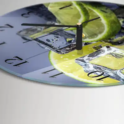 Reloj de pared moderno redondo Frutas cítricas