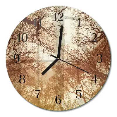 Reloj de pared redondo Copas de árboles