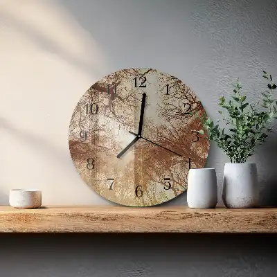 Reloj de pared redondo Copas de árboles