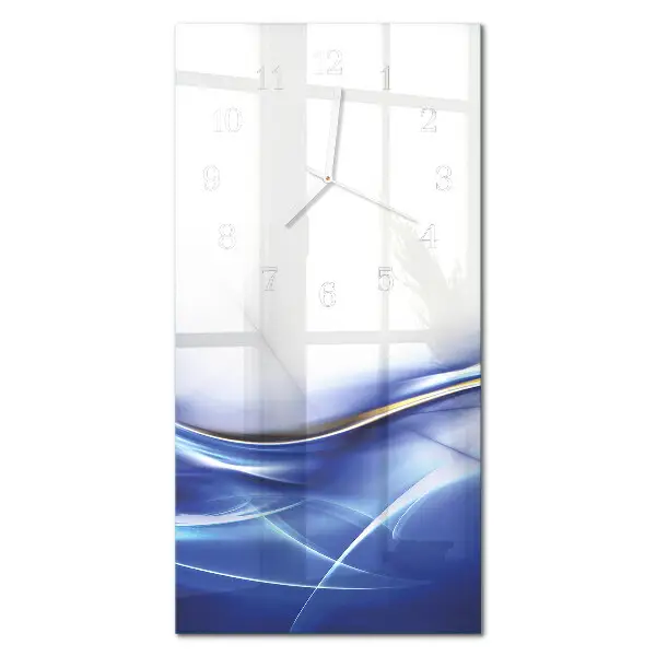 Reloj de vidrio vertical Líneas abstractas