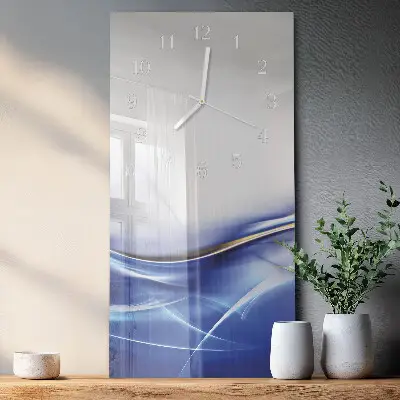 Reloj de vidrio vertical Líneas abstractas