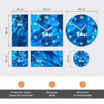 Vertical reloj de vidrio Mesa de verduras