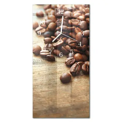 Vertical reloj de cristal Granos de café