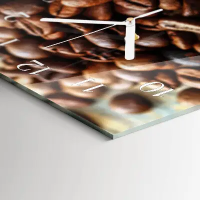 Vertical reloj de cristal Granos de café